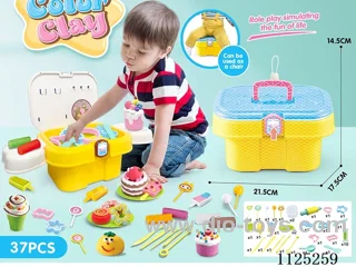 Storage bucket color clay DIY37PCS