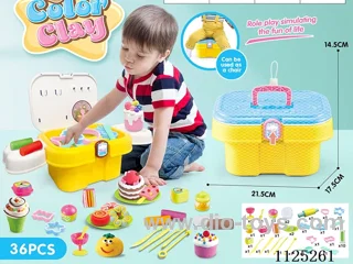 Storage bucket color clay DIY36PCS