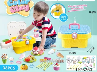 Storage bucket color mud DIY33PCS
