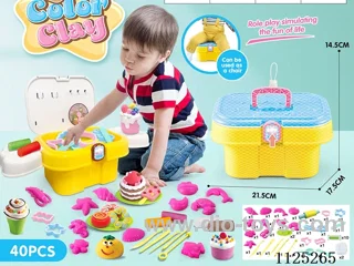 Storage bucket color mud DIY40PCS