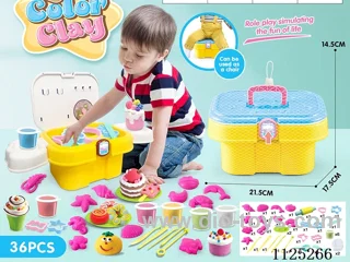 Storage bucket color clay DIY36PCS