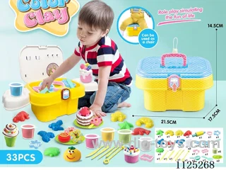 Storage bucket color mud DIY33PCS