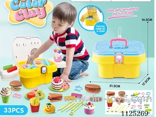 Storage bucket color mud DIY33PCS