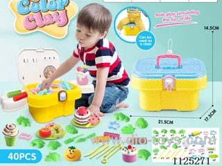 Storage bucket color mud DIY40PCS