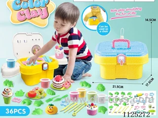 Storage bucket color clay DIY36PCS