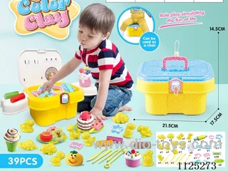Storage bucket color clay DIY39PCS