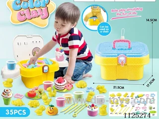 Storage bucket color clay DIY35PCS