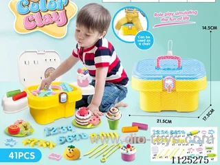 Storage bucket color mud DIY41PCS