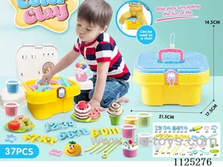 Storage bucket color clay DIY37PCS