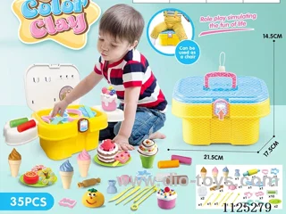 Storage bucket color clay DIY35PCS