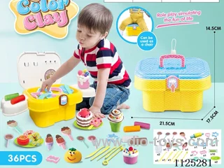 Storage bucket color clay DIY36PCS