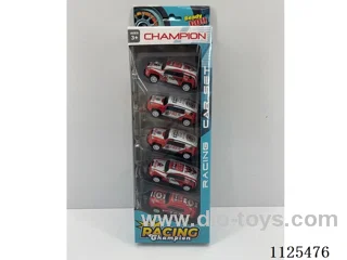 5PCS pull-back iron cars