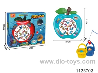 Electric Big Apple Fishing 2*AA battery (with music)