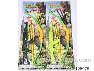 Softball gun with bow and arrow