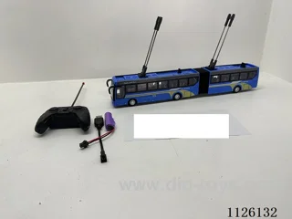 (lithium-ion battery included)1:32 rc 4ch bus with light(blue)