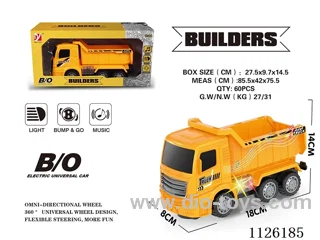 B/O light music universal dump truck