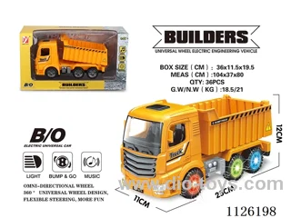 B/O universal light music dump truck