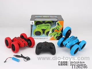 6 pass double side stunt rc car with lights