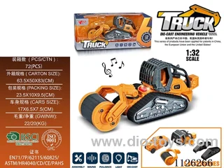 1:32 alloy pull-back roller disassembly project car with lights and music