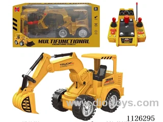 8-ch rc excavator/automatic demonstration/one-button start/robotic arm action/three music/forward/backward/left/right turn/light