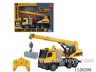 (GCC) 12-ch 2.4G frequency rc crane/Alloy version hook/forward/backward/left/right turn/Light/music sound effect/automatic demonstration/crane turntable 680 degrees/boom can rise/fall, vacuum rubber tire driving