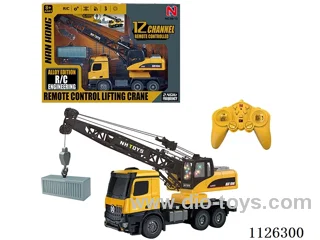 (GCC) 12-ch 2.4G frequency rc crane/upgraded alloy hook/automatic demonstration/forward/backward/left/right turn/Light/music/crane turntable rotation 680 degrees lifting/descending (while controlling line taking/releasing)