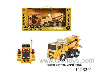 (GCC) 6-ch rc multi-function control table light music/mixing truck/three-song switching mode/one-button start/forward/backward/left/right/Music/light/drum can roll and rotate
