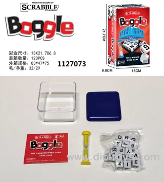boggle game toy in color box