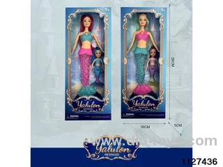 11.5 inch + 7 inch Mermaid Doll