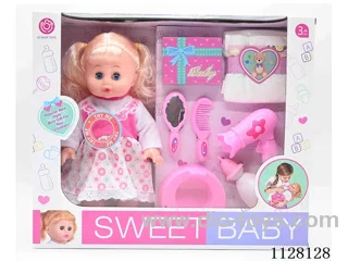 14-inch doll/Accessories / 6-sound IC/ Water urination function/included 3*AG13 battery