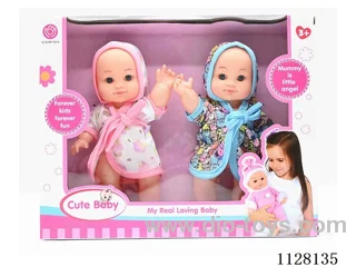 2PCS 9-inch eco-friendly dolls