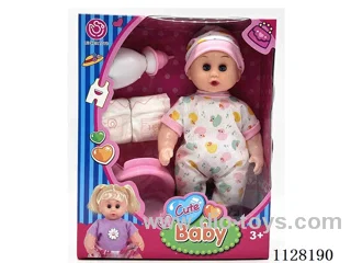 12-inch doll / 6-sound IC/ Water pee / 2 capsules AG13 3 mixed pack