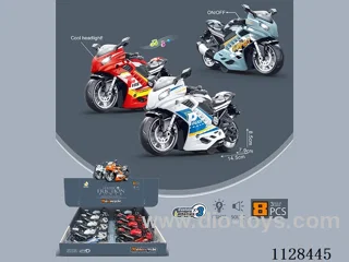 Flashing Inertia Police Car(8pcs)