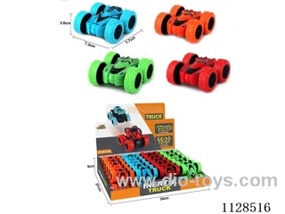 Dual Inertia Stunt Tumbling Double Sided Car (Pack of 24)
