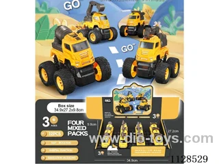 Inertia cross-country engineering vehicle (12pcs/display box)