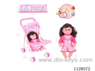 31CM/14 inch female doll with iron trolley with IC (package AG13*3pcs)