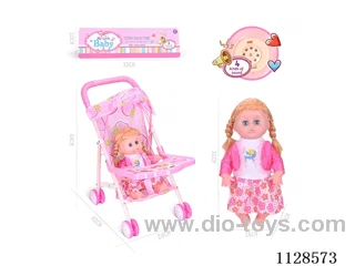 31CM/14 inch female doll with iron trolley with IC (package AG13*3pcs)