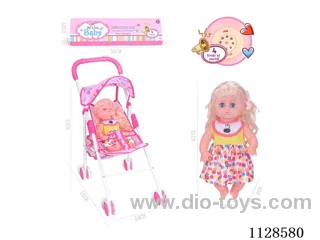 31CM/14 inch female doll with iron trolley with IC (package AG13*3pcs)