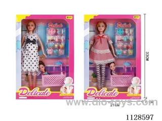 11.5″ Fashion Barbie with 5″ Little Kelly Maternity Set (2 Mixed)
