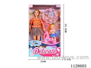 11.5" Fashion Barbie, Baby Caregiver Theme Set