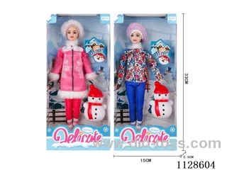 11.5″ Ski Theme Barbie Set (2 Mixed)