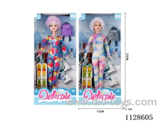 11.5″ Ski Theme Barbie Set (2 Mixed)