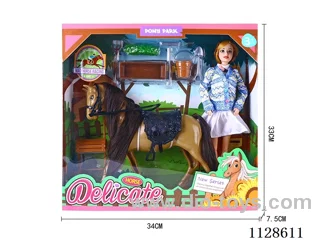 11.5″ Horse Riding Theme Barbie Set
