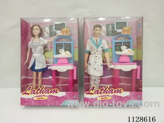 11.5″ Barbie, Doctor Theme Set (2 Mixed)