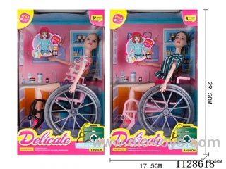 11.5″ Barbie Female Doll Wheelchair Medical Care Series 2 Mixed Packs