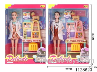 11.5″ Barbie, Pet Caregiver Theme (2 Mixed Packs)