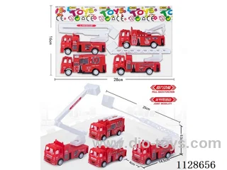 4 pullback fire truck (each joint can be movable)