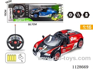 1:16 Bugatti Cabriolet 5-Way Automatic Door Opener R/C Racing Car w/ Steering Wheel Remote Control. With charging. With 4AA rechargeable battery)