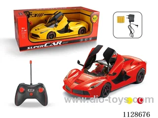 1:16 Ferrari 5-way auto open door remote control car. With charging . Battery