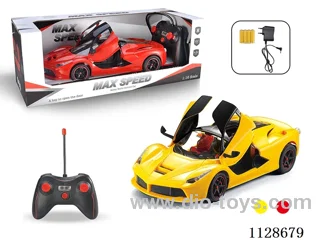 1:16 FERRARI 5-WAY AUTOMATIC OPEN DOOR REMOTE CONTROL CAR. with charging. BATTERY
